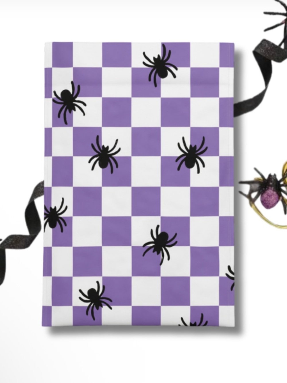 Set of 20 6x9 Spider Check Purple & White Checker Poly Mailers